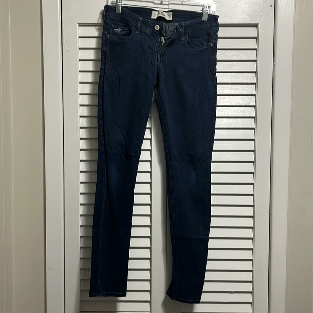 Hollister super skinny jeans Y2K dark blue size 5 R